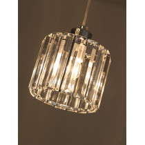 Pendant lamp Kwarc 3-bulb with crystal lampshade