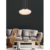 Pendant lamp, oval shape, 3-bulb Sputnik