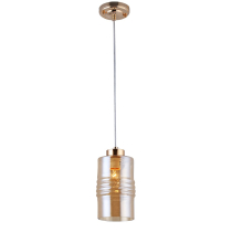 Gold pendant lamp BERGEN, glass shade, Scandinavian design