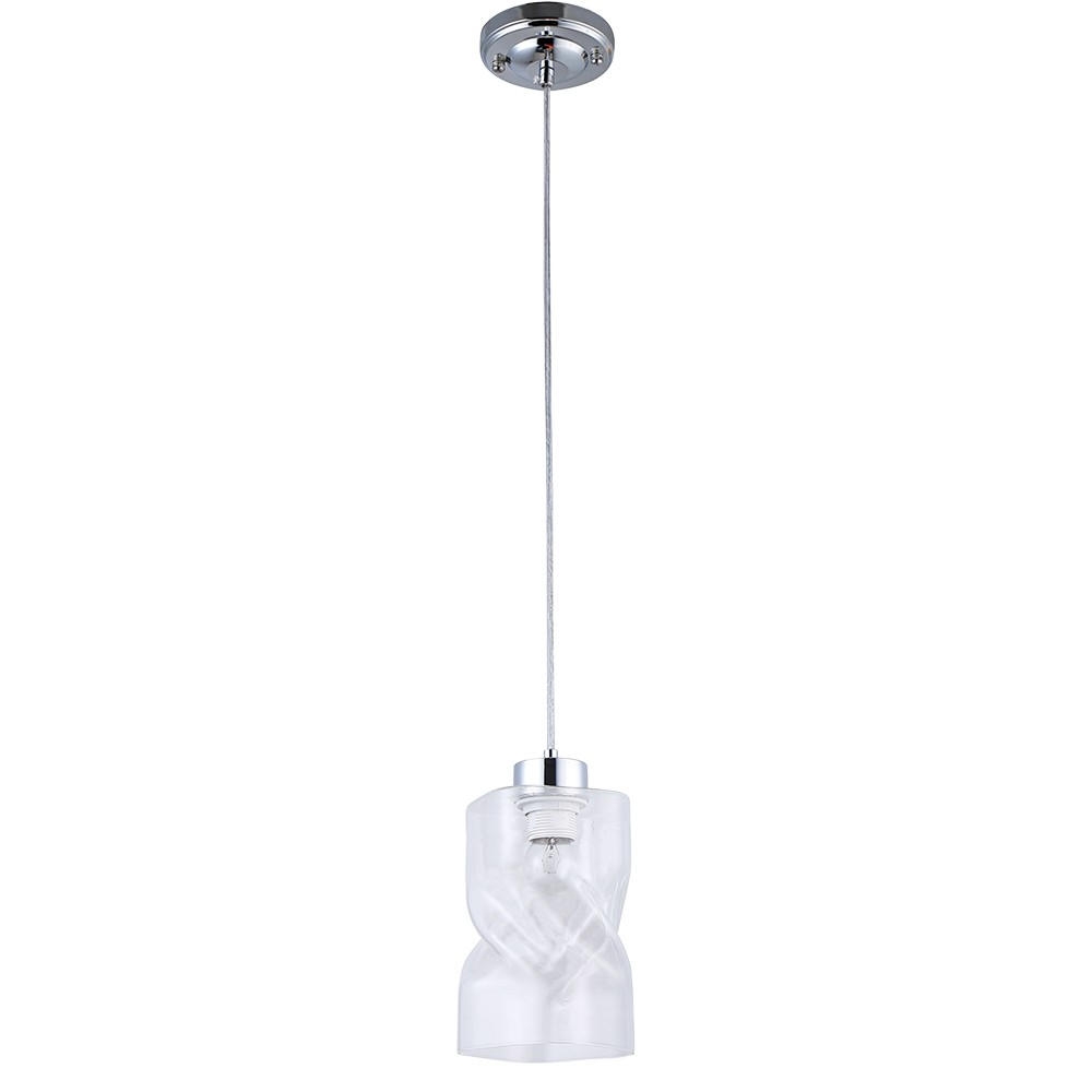 LARVIK pendant lamp, twisted glass shade, Scandinavian design