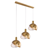 Modern design hanging lamp TULIP, golden color
