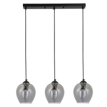 HANSEN black pendant lamp, Scandinavian design, 3 light source