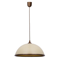 PORTO pendant lamp, large dome-shaped lampshade
