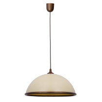 PORTO pendant lamp, large dome-shaped lampshade