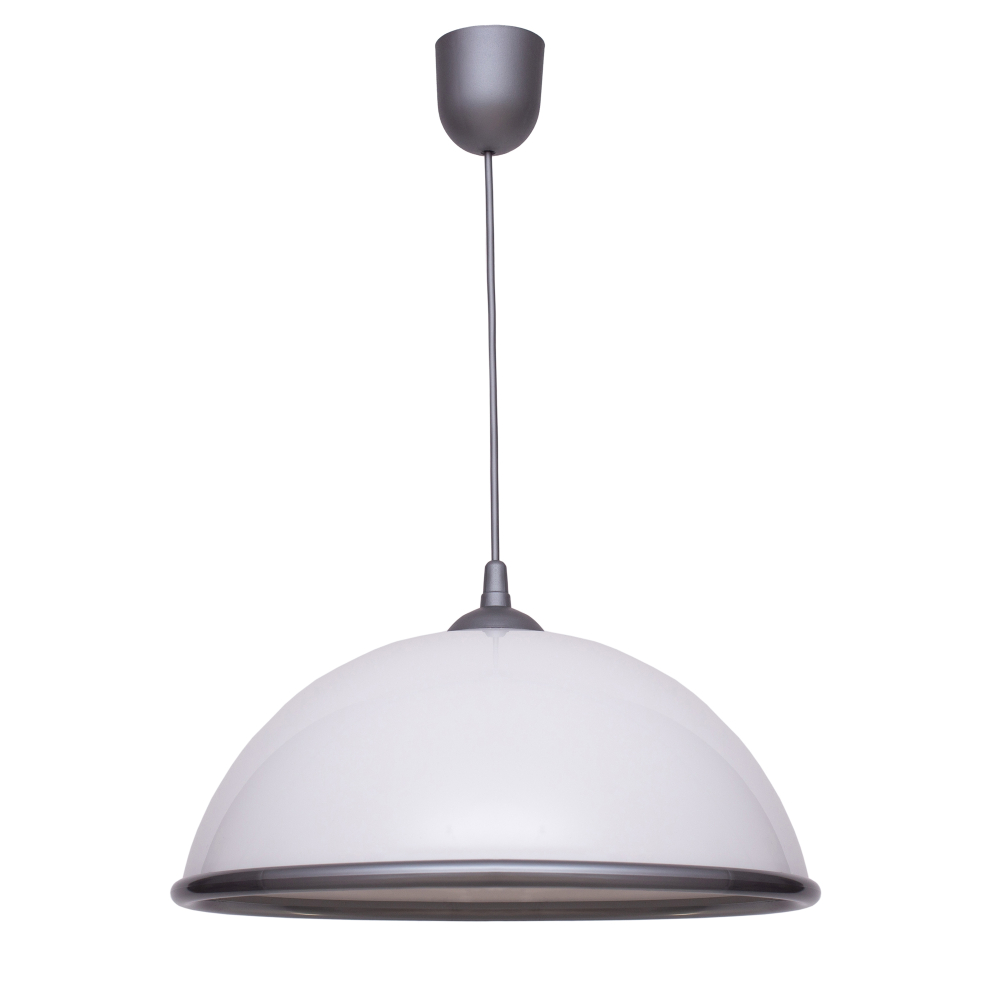 PORTO pendant lamp, large dome-shaped lampshade