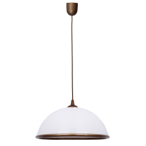 PORTO pendant lamp, large dome-shaped lampshade