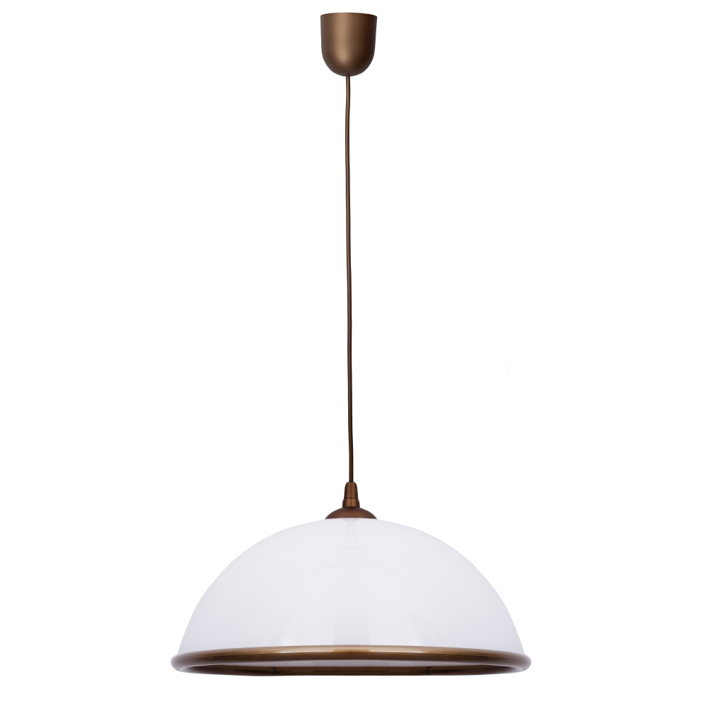 PORTO pendant lamp, large dome-shaped lampshade