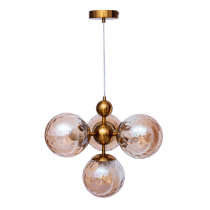 HANSEN gold pendant lamp, Scandinavian design, 3 light source