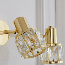 Ceiling lamp AVA gold, crystal shade