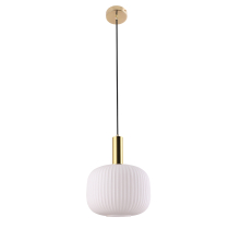 Modern design of pendant lamp FRANCESCO, white shade