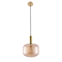 Modern design, FRANCESCO pendant lamp, amber shade