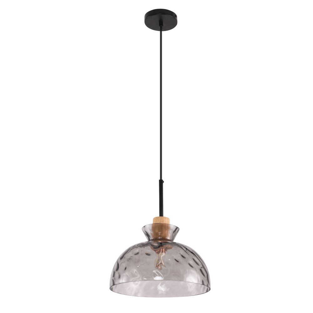 Scandinavian design of the BJORN lamp, diameter 27 cm, smokey shade