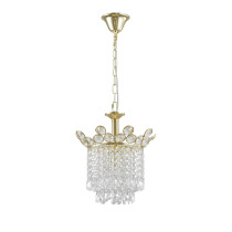 Classic gold ELICA single-point crystal pendant