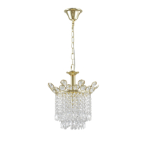 Classic gold ELICA single-point crystal pendant