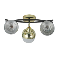 Ceiling lamp on a beam MOMO, 3-arm, gold