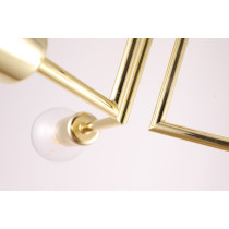 Lamp in the industrial, loft style, PIPES, gold, 3 arms Lamp in the industrial, loft style, PIPES, gold, 3 arms