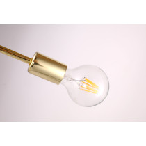 Lamp in the industrial, loft style, PIPES, gold, 3 arms Lamp in the industrial, loft style, PIPES, gold, 3 arms