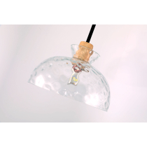 Scandinavian design of the Bjorn lamp, diameter 27 cm, transparent shade