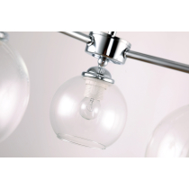 Scandinavian design, hanging lamp NOVA, 3-bulb, chrome