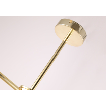 Scandinavian design, hanging lamp NOVA, 3-bulb, gold