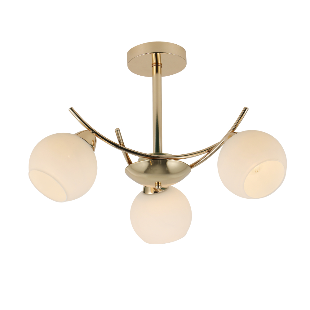 Argos ceiling lamp, minimalist design, gold