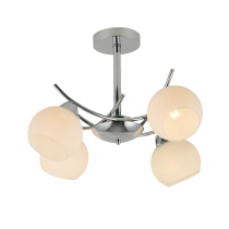 Argos ceiling lamp, minimalist design, chrom, 4 light sources