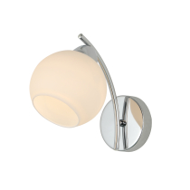 Argos wall lamp, minimalist design, chrome