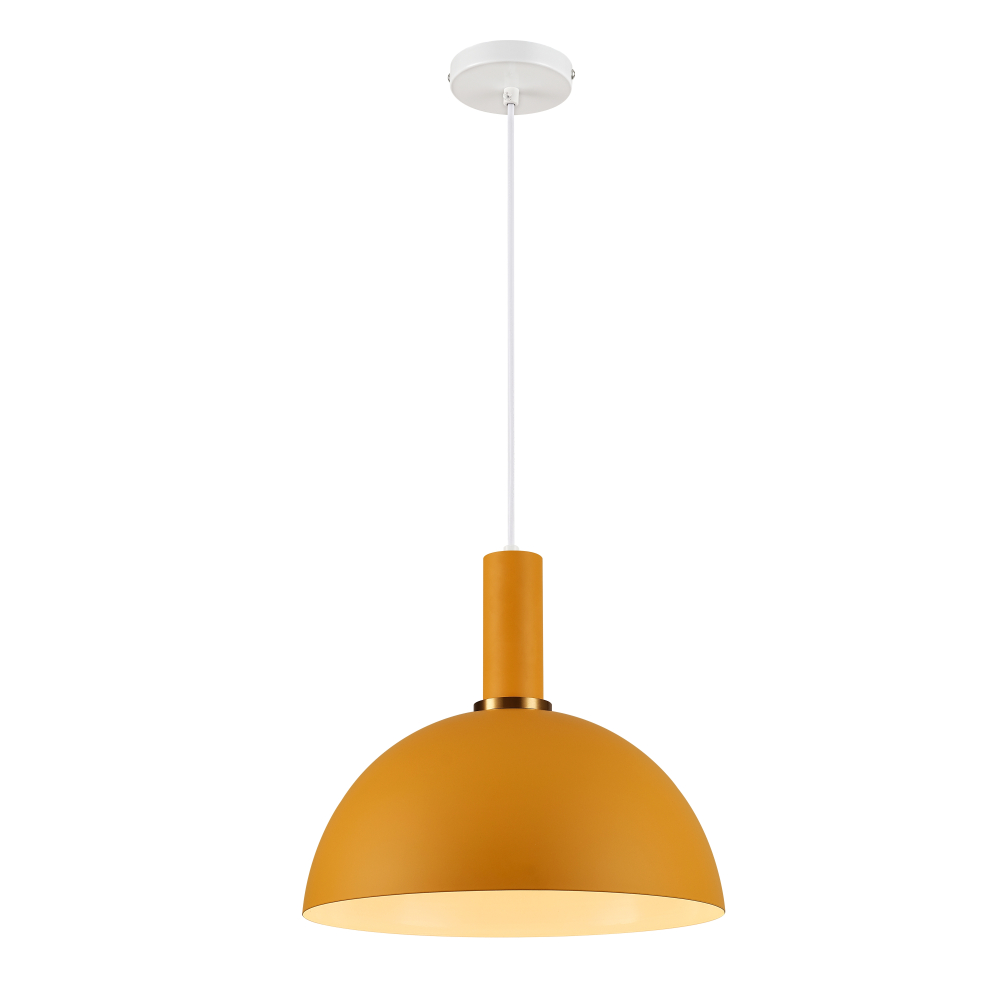 Omega hanging lamp, 30 cm diameter, Scandinavian style, yellow