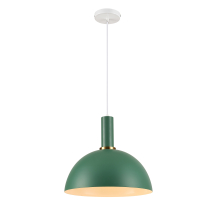 Omega hanging lamp, 30 cm diameter, Scandinavian style, green