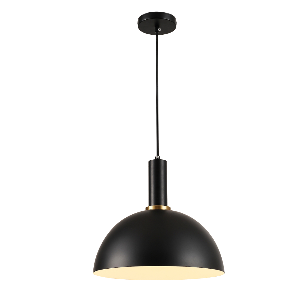 Omega hanging lamp, 30 cm diameter, Scandinavian style, black