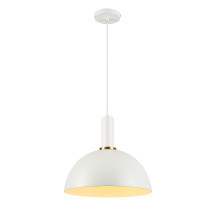 Omega hanging lamp, 30 cm diameter, Scandinavian style, white