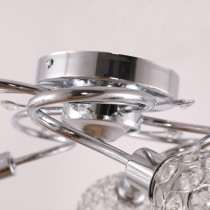 Stella ceiling lamp, 5-bulb, chrome