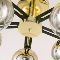 Chandelier MOMO, 5 arms, gold Chandelier MOMO, 5 arms, gold