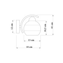 Mona wall lamp, gold, modern design