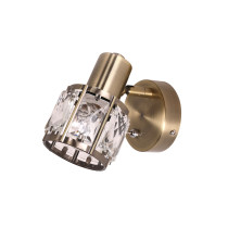 Wall lamp AVA patina, crystal lampshade