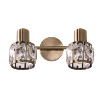 Ceiling lamp AVA patina, crystal shade