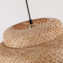 Lampa wisząca KRABI, styl boho eko, bambus, śr. 40 cm