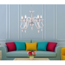 Glamour Murano 5-arm chandelier