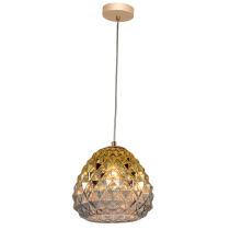 Lychee gold glass pendant lamp