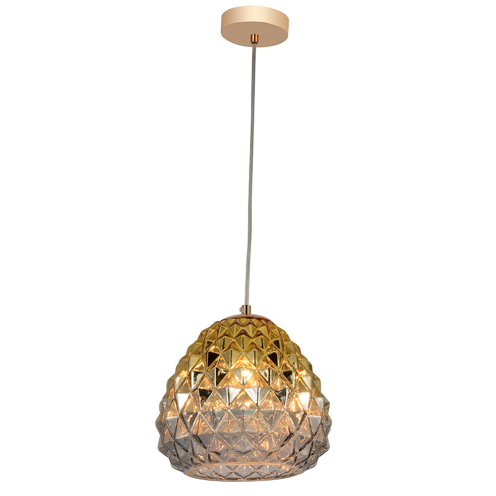 Lychee gold glass pendant lamp