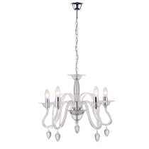 Glamour Murano 5-arm chandelier