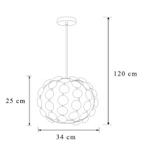 Hanging lamp, Galaktyka modernist design