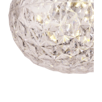 Glamor ceiling lamp Brilant, acrylic shiny shade