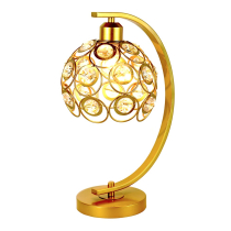 Table lamp Florence Glam gold with crystals