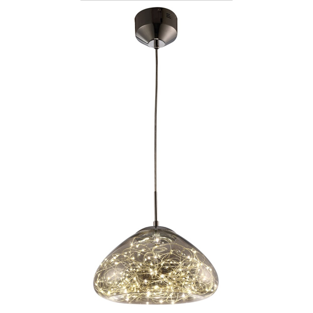 Meteor LED string pendant lamp smoke shade