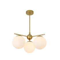 Paloma 3-arm gold chandelier