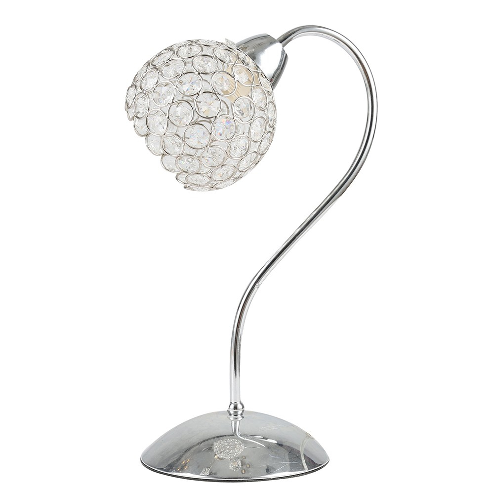 Cabinet lamp Sezam openwork with crystals, chrome