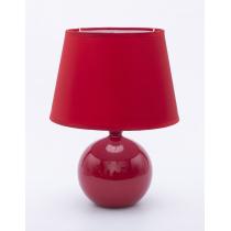 Lampka stołowa ceramiczna Ola czerwona 33756